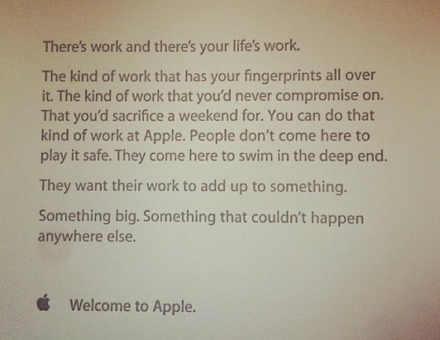 给新员工的苹果笔记